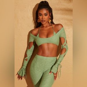 Oh Polly Green Set NWT